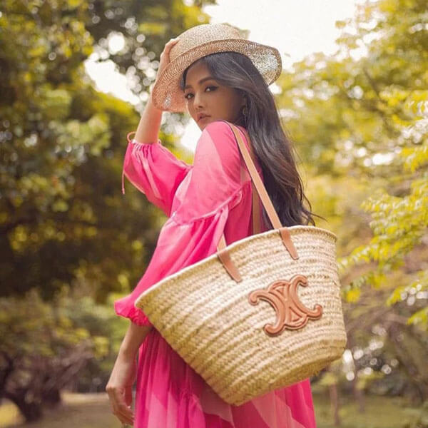 【大人気！セリーヌ】セリーヌ かごバッグ 偽物 トリオンフ バスケット Large Triomphe バスケット 192492CGG.04LU